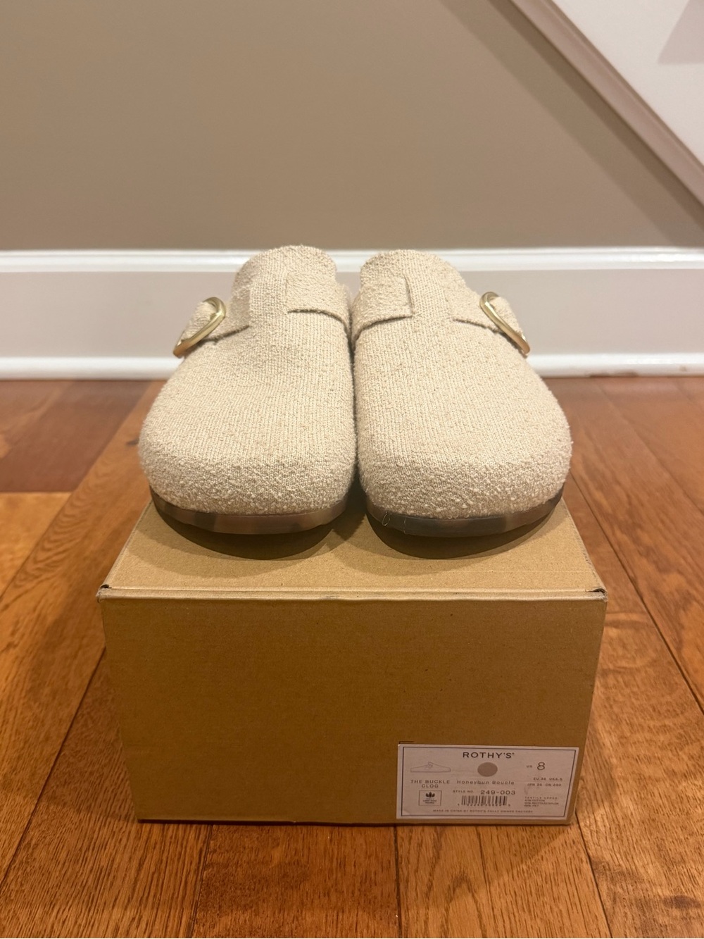 Rothy's The Buckle Clog - Honeybun (Size 8)